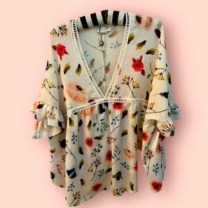 Molly Bracken loose boho flowy top new size L/XL